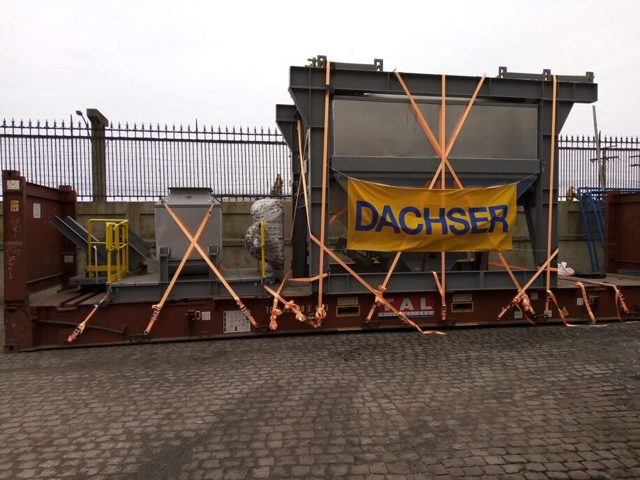 Dachser Brasil conclui projeto que transportou usina de asfalto para as Ilhas Virgens