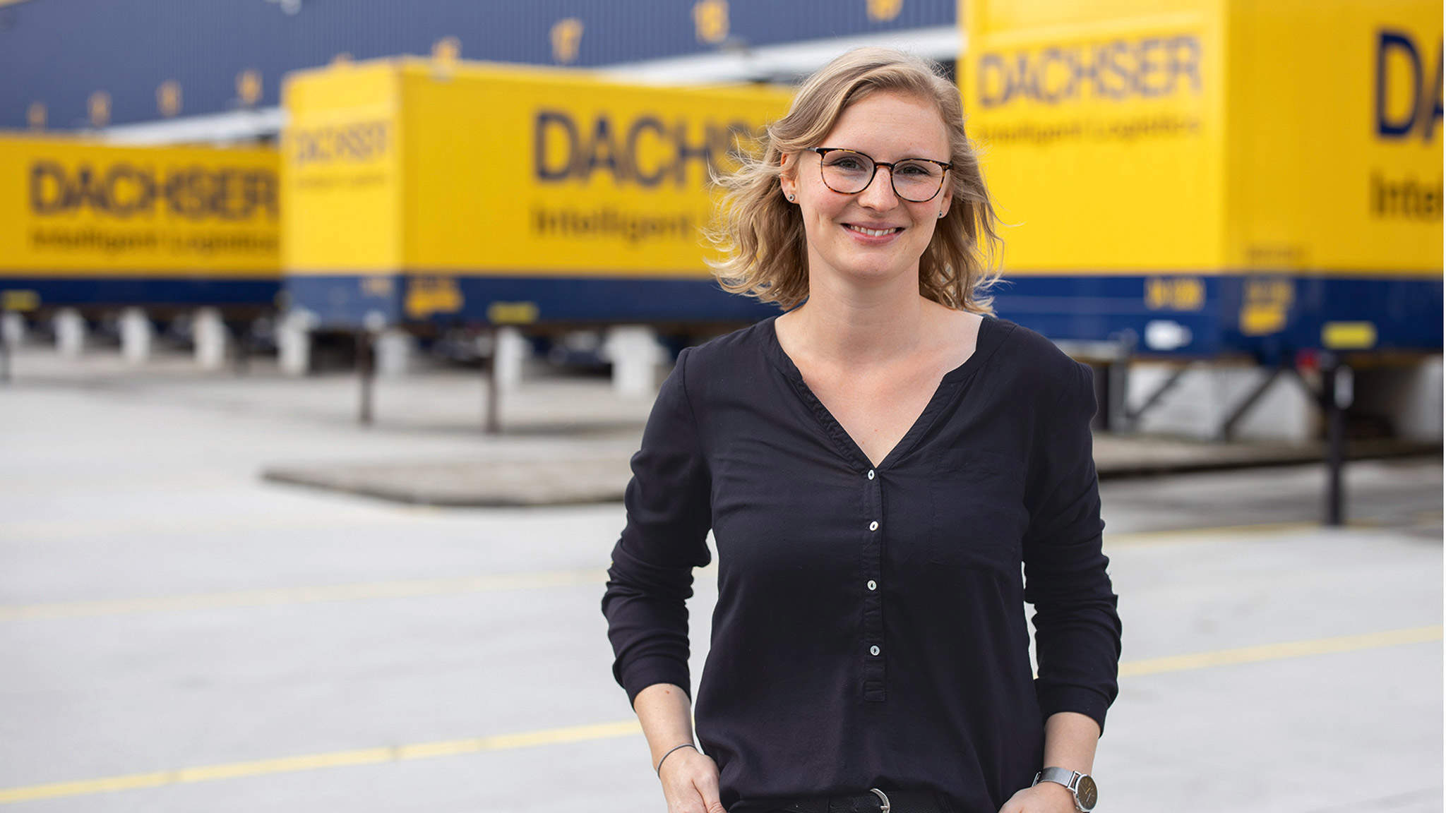 Anna Baierl se sente em casa na área de logística. (Foto: Sebastian Grenzing)